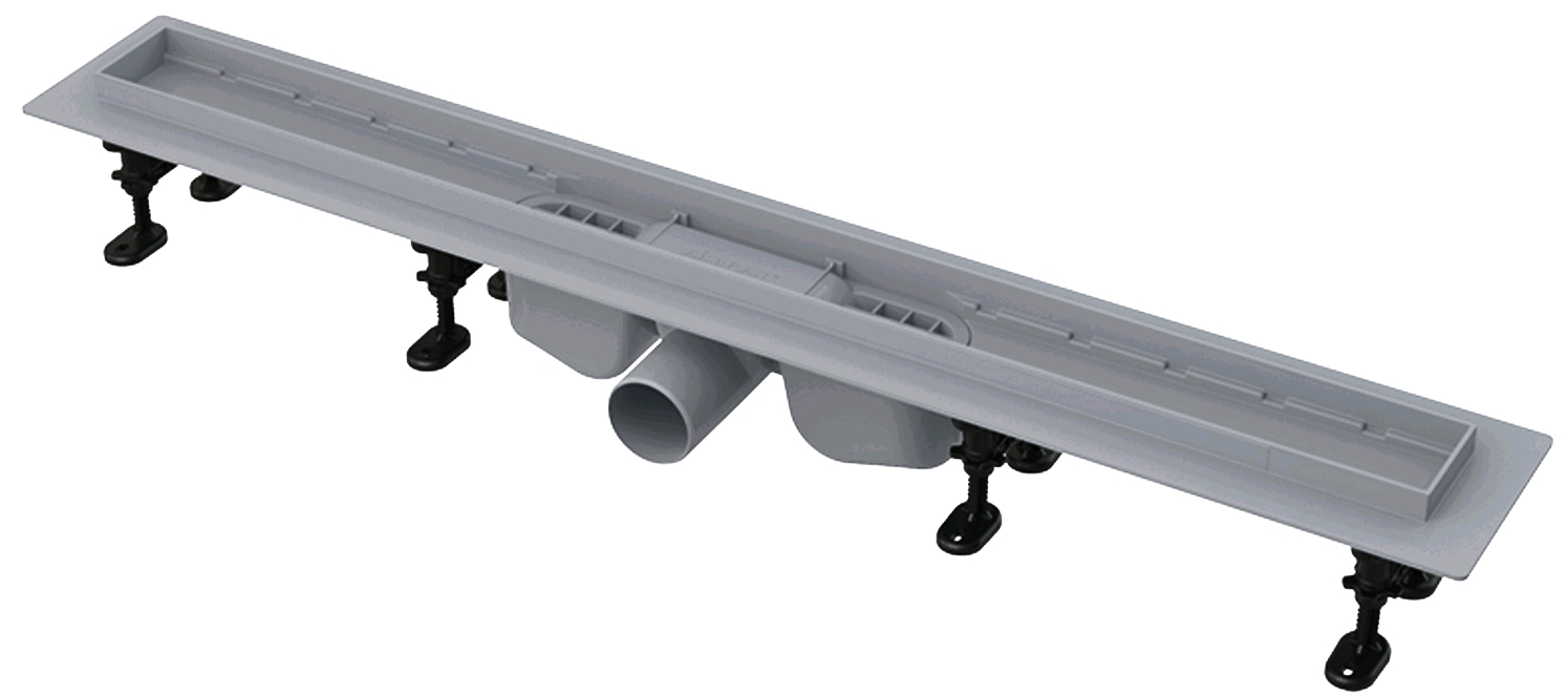 

Водосточный желоб APZ12-1050 с порогами для перфорированной решетки или решетки под кладку плитки Tile