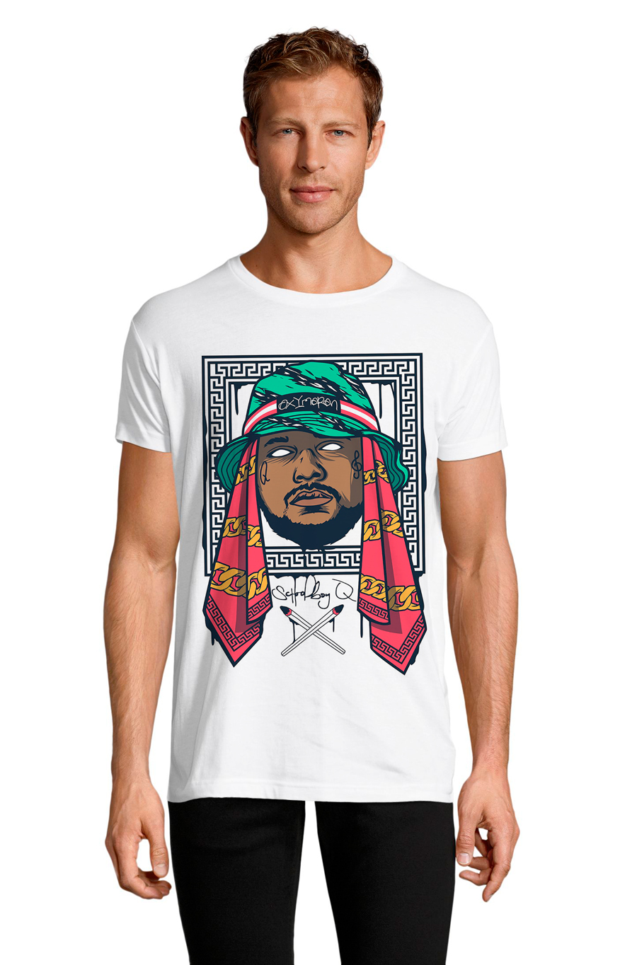 

Футболка OWEAR с Арт принтом 1132-M-WH1-front XXL Белый
