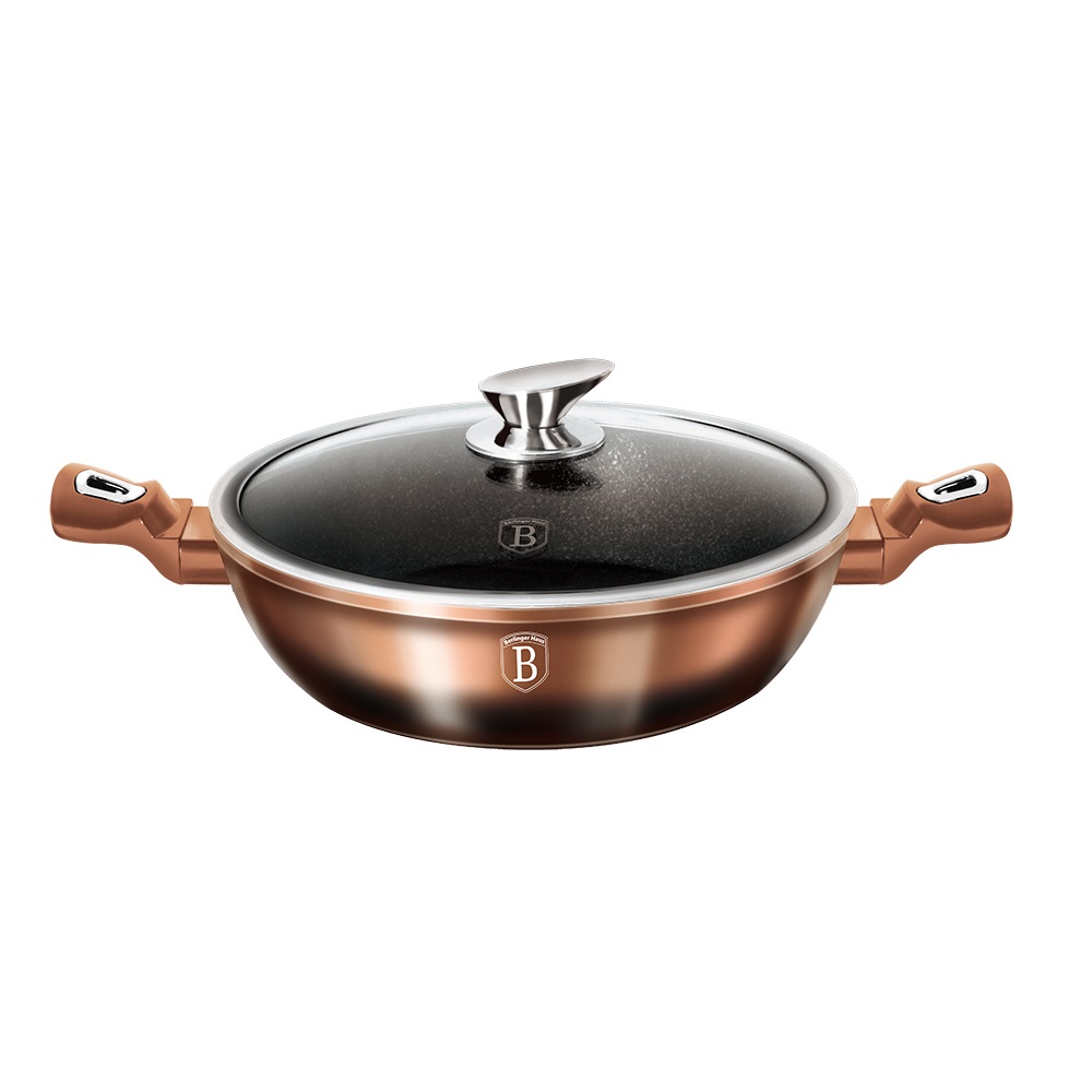 

Сотейник Berlinger Haus Rose Gold Noir Metallic Line BH-1893 (3,8 л, 28 см)