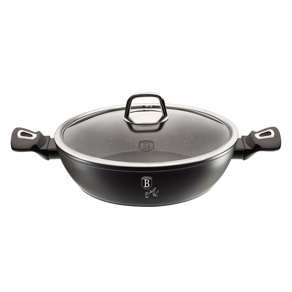 

Сотейник Berlinger Haus Black Silver Line BH-1850 (3,8 л, 28 см)