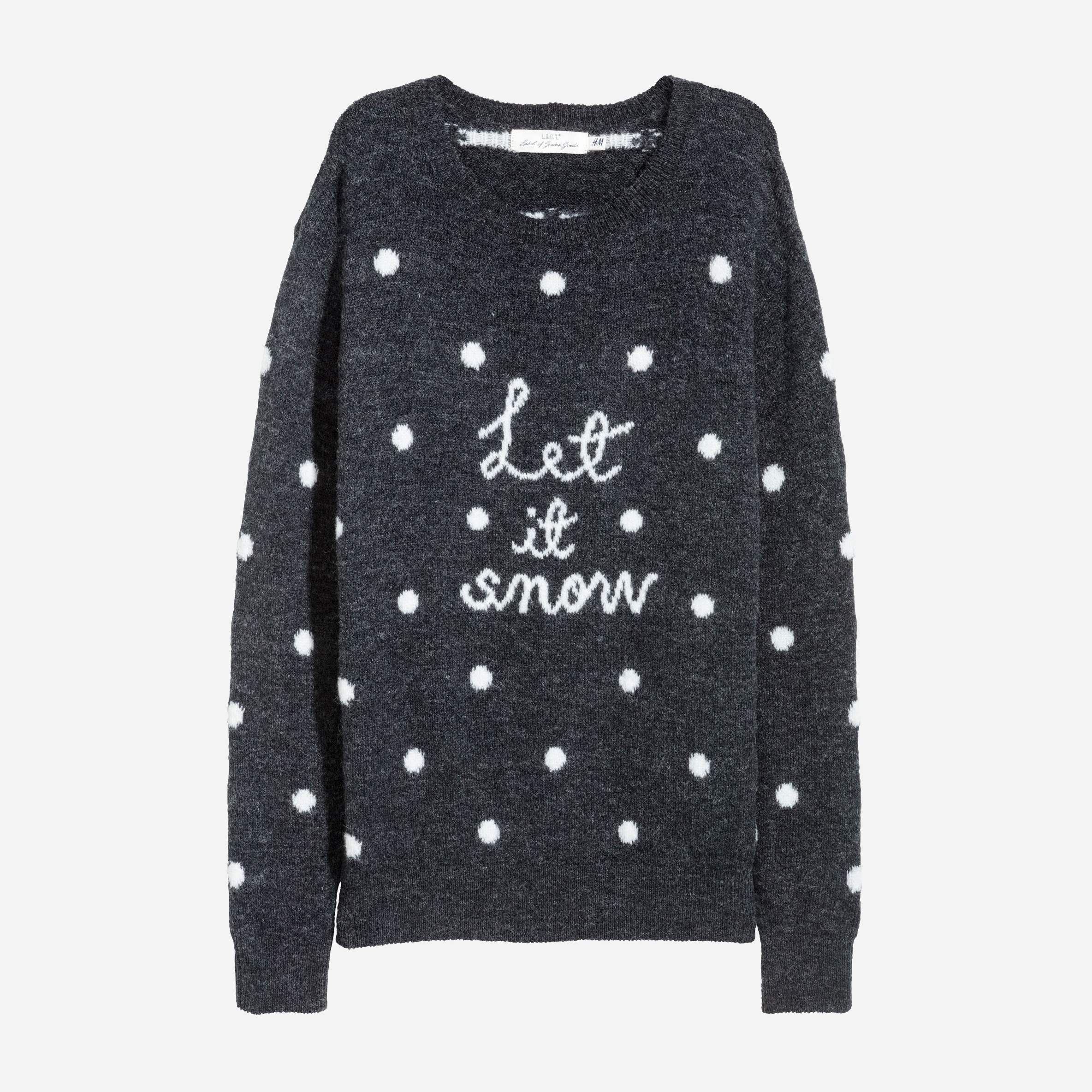 

Джемпер H&M 060547937 XL Темно-серый