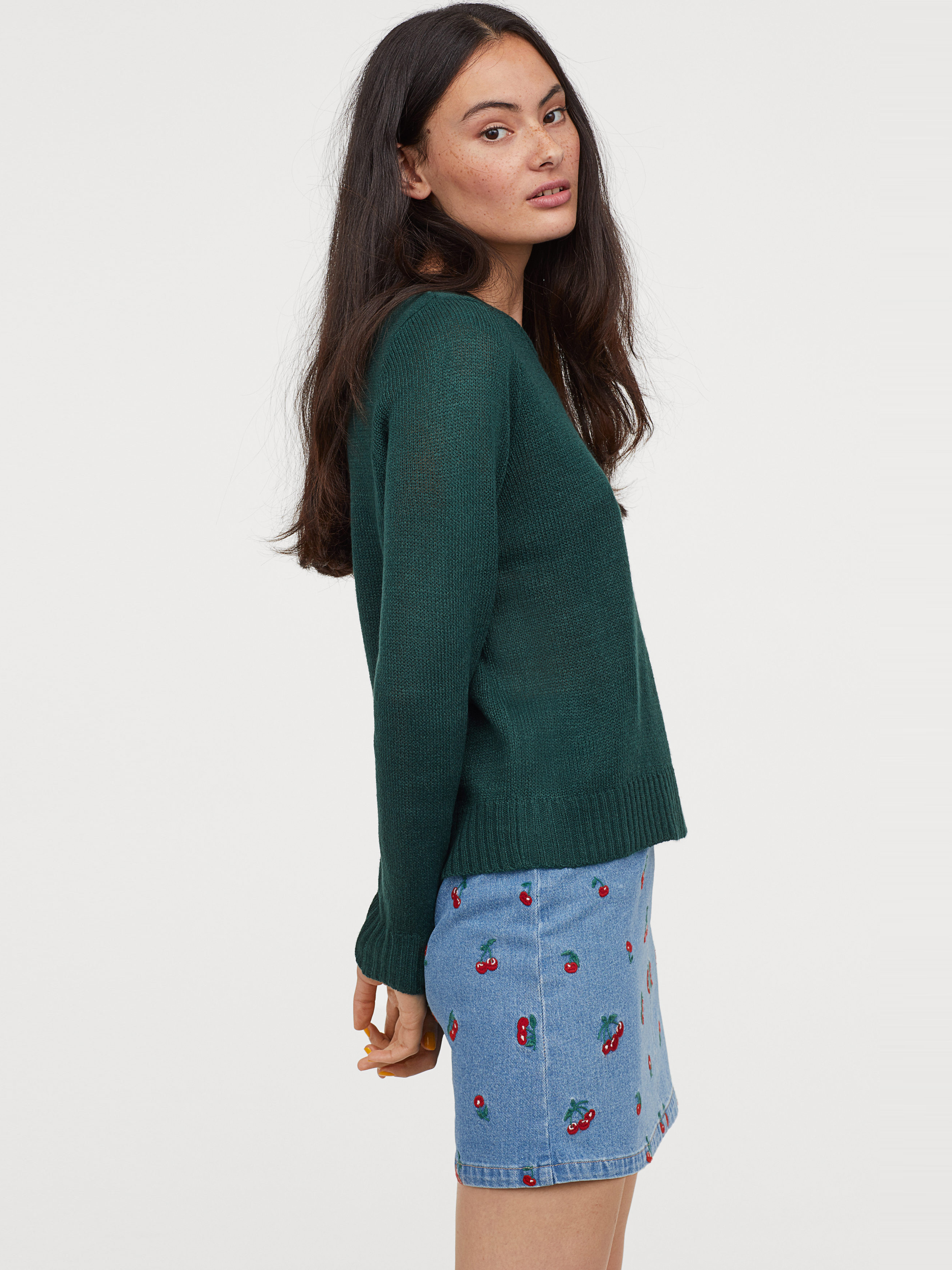 

Джемпер H&M 060679853_green L Темно-зеленый