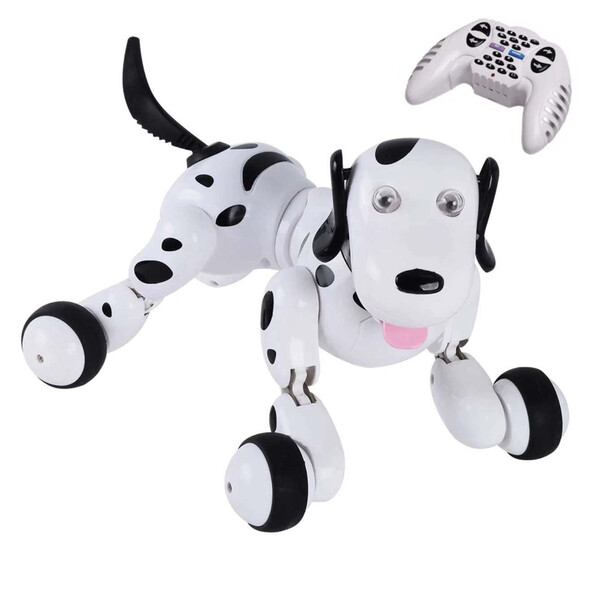 

Робот собака на пульте управления Smart Dog интерактивная многофункциональная игрушка для детей Белый/Черный (7947428)