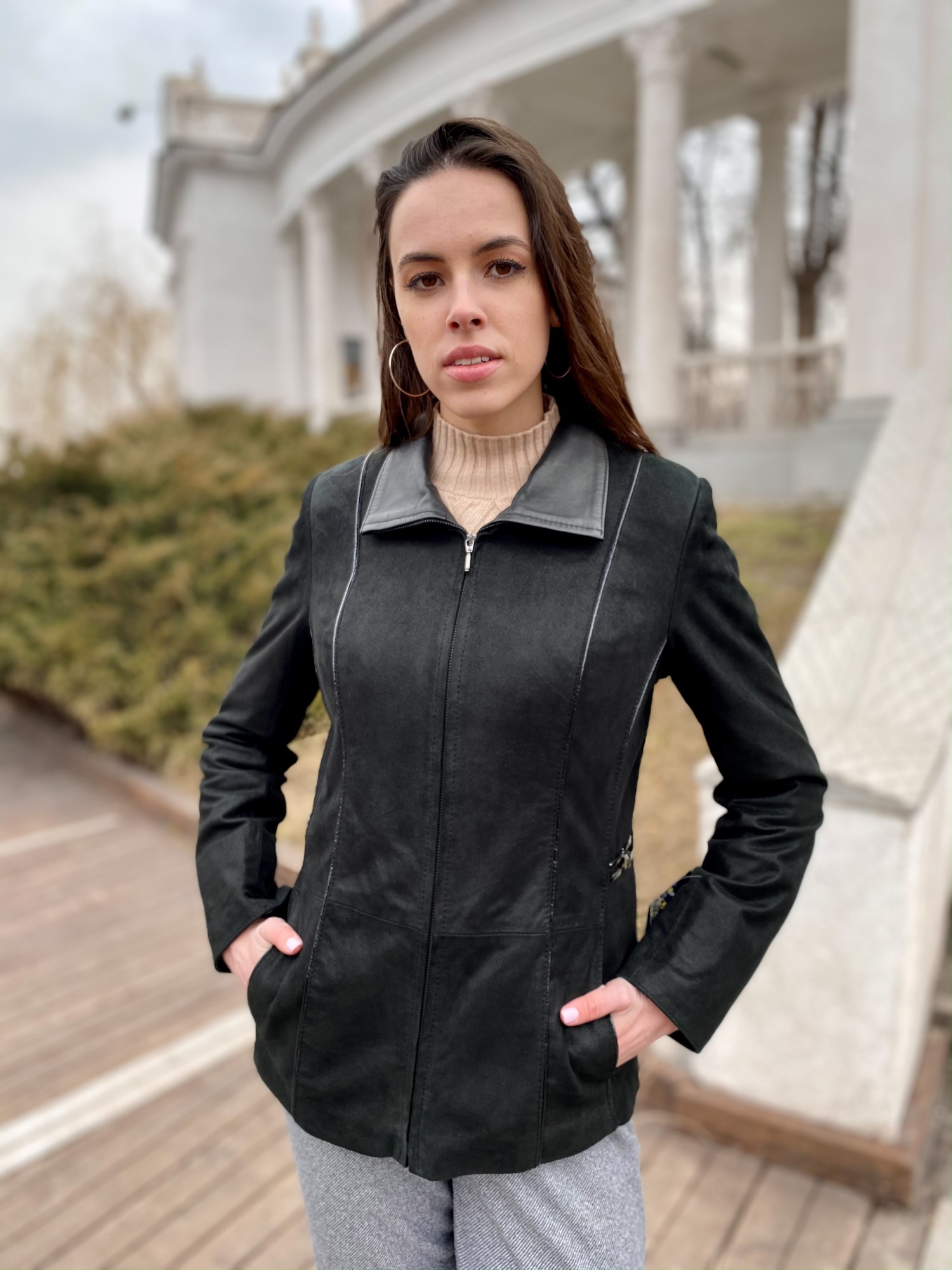 

Женская кожаная куртка Lolita  Черный 0389, Женская кожаная куртка Lolita XL Черный 0389