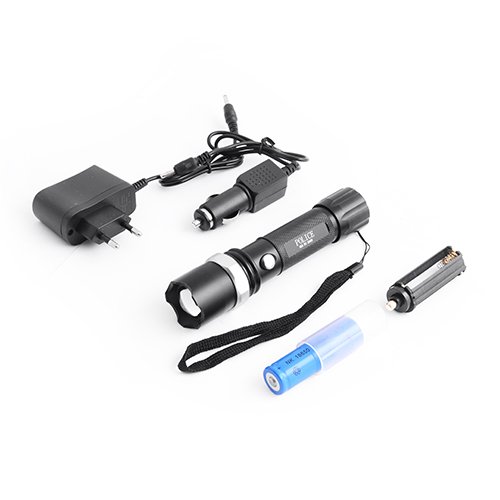 

Фонарь диодный Police T8626/2626-T6 1х18650/3хААА ЗУ 220V/12V zoom коробка MVT-00000046610 (NAT03375)