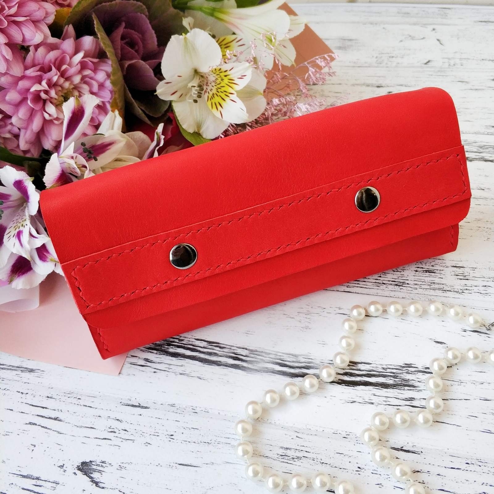 

Кошелёк Stedley leather 10106 Красный