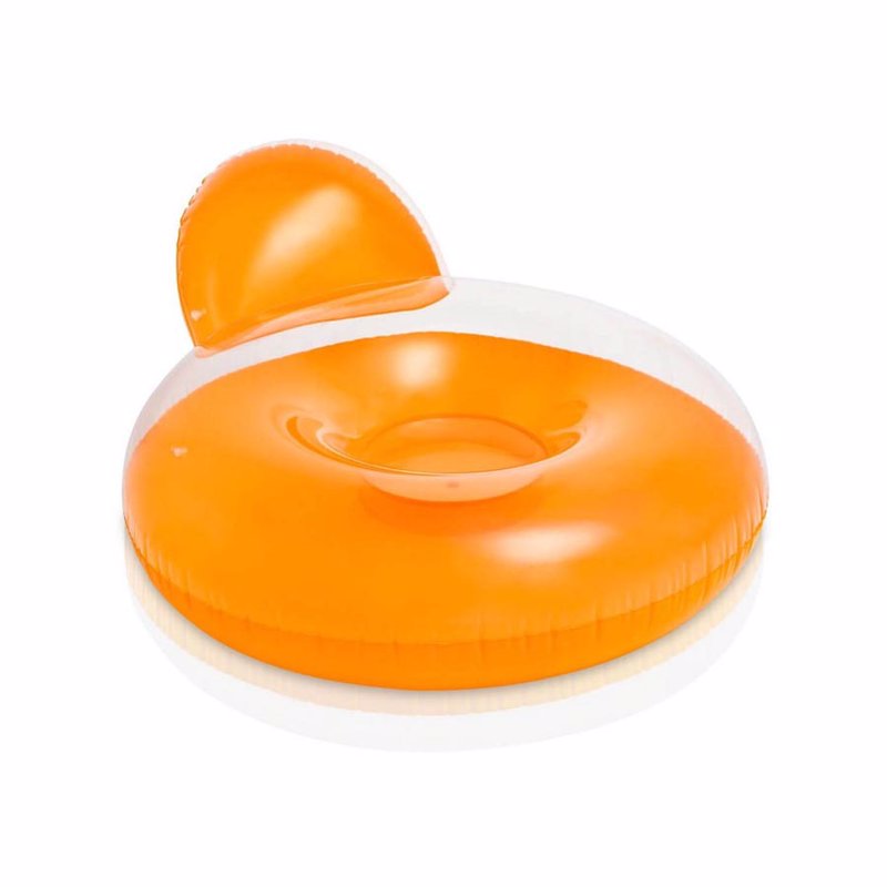 

Пляжное надувное кресло Intex 58889 Оранжевый Pillow-Back Lounges (137х122 см)