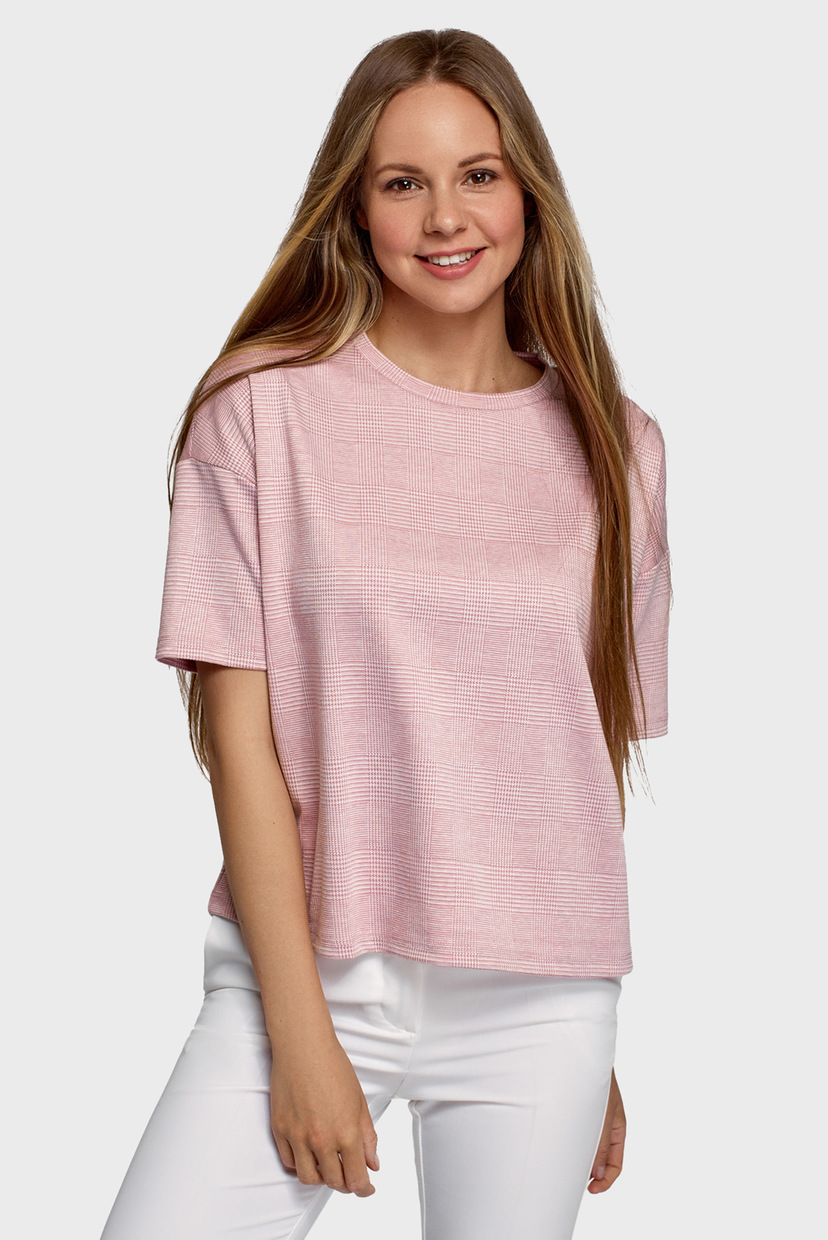 

Женская розовая блуза Oodji  14808041-3/49398/124AG, Женская розовая блуза Oodji M 14808041-3/49398/124AG