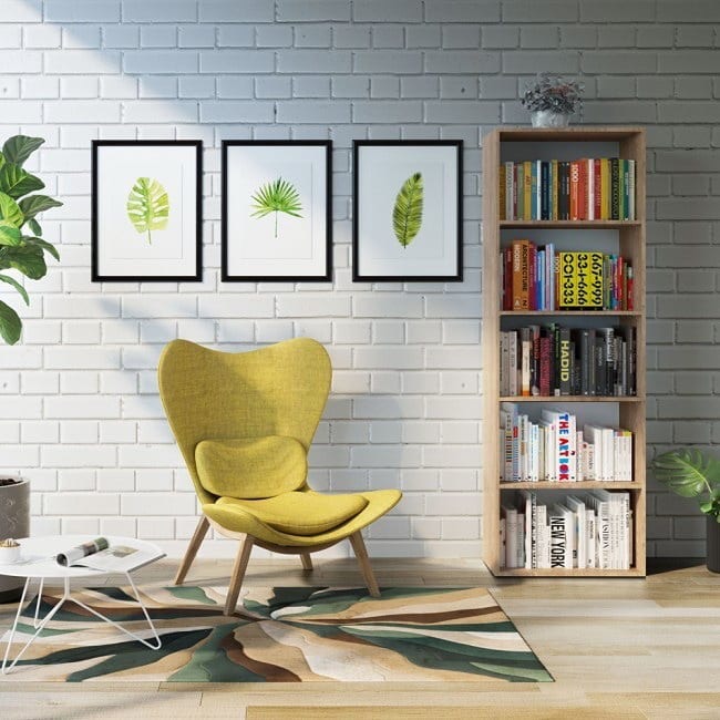

Полка для книг, стеллаж для дома на 5 ячеек VHRD 1900х600х300 мм Дуб Сонома (MV-4_D)