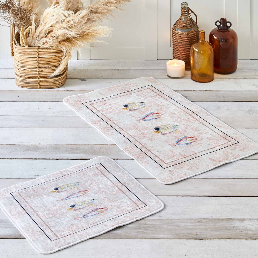

Набор ковриков Karaca Home - Coral 60*100+50*60 (svt-2000022268387)