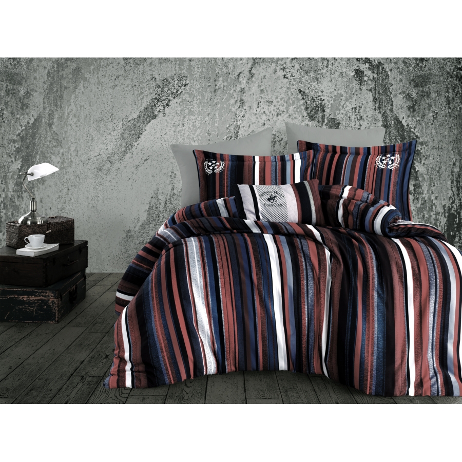 

Постельное белье Beverly Hills Polo Club сатин - BHPC 101 Red евро