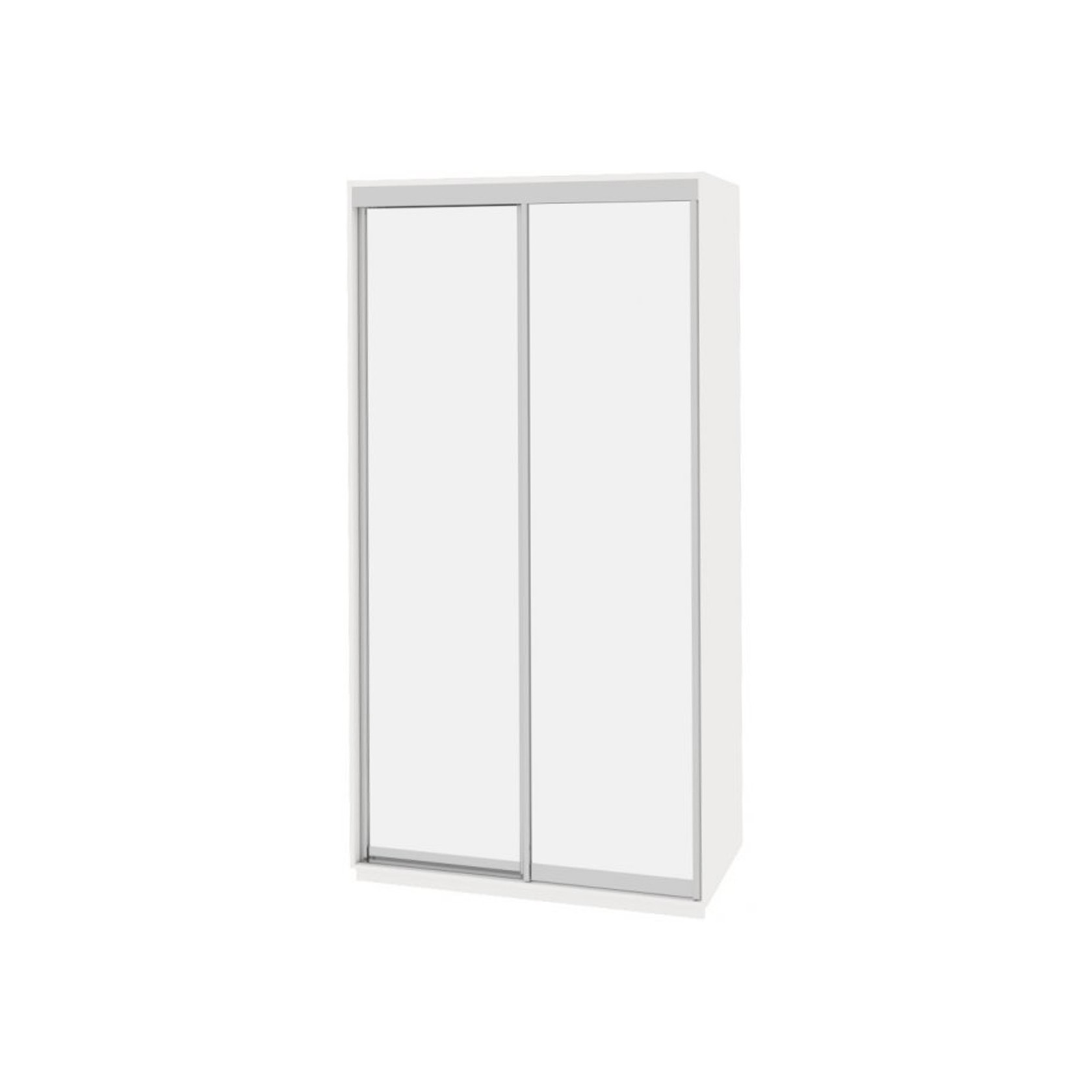 

Шкаф-купе Виват — 2 двери (ДОМ) Зеркало-Белый 120x60x220