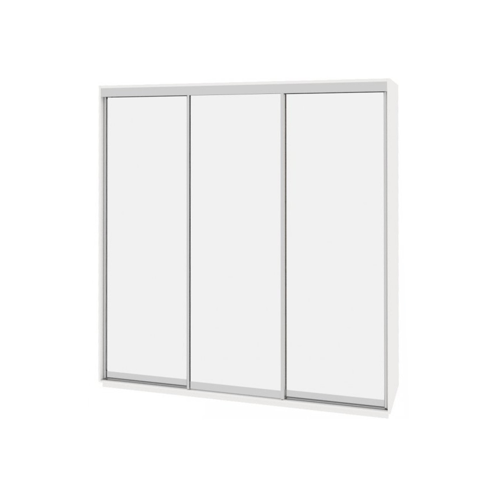 

Шкаф-купе Виват — 3 двери (ДОМ) Зеркало-Белый 220x60x220
