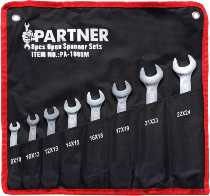 

Набір ключів ріжкових Partner 8х10-22х24 мм 8 предметів (PA-1008M)