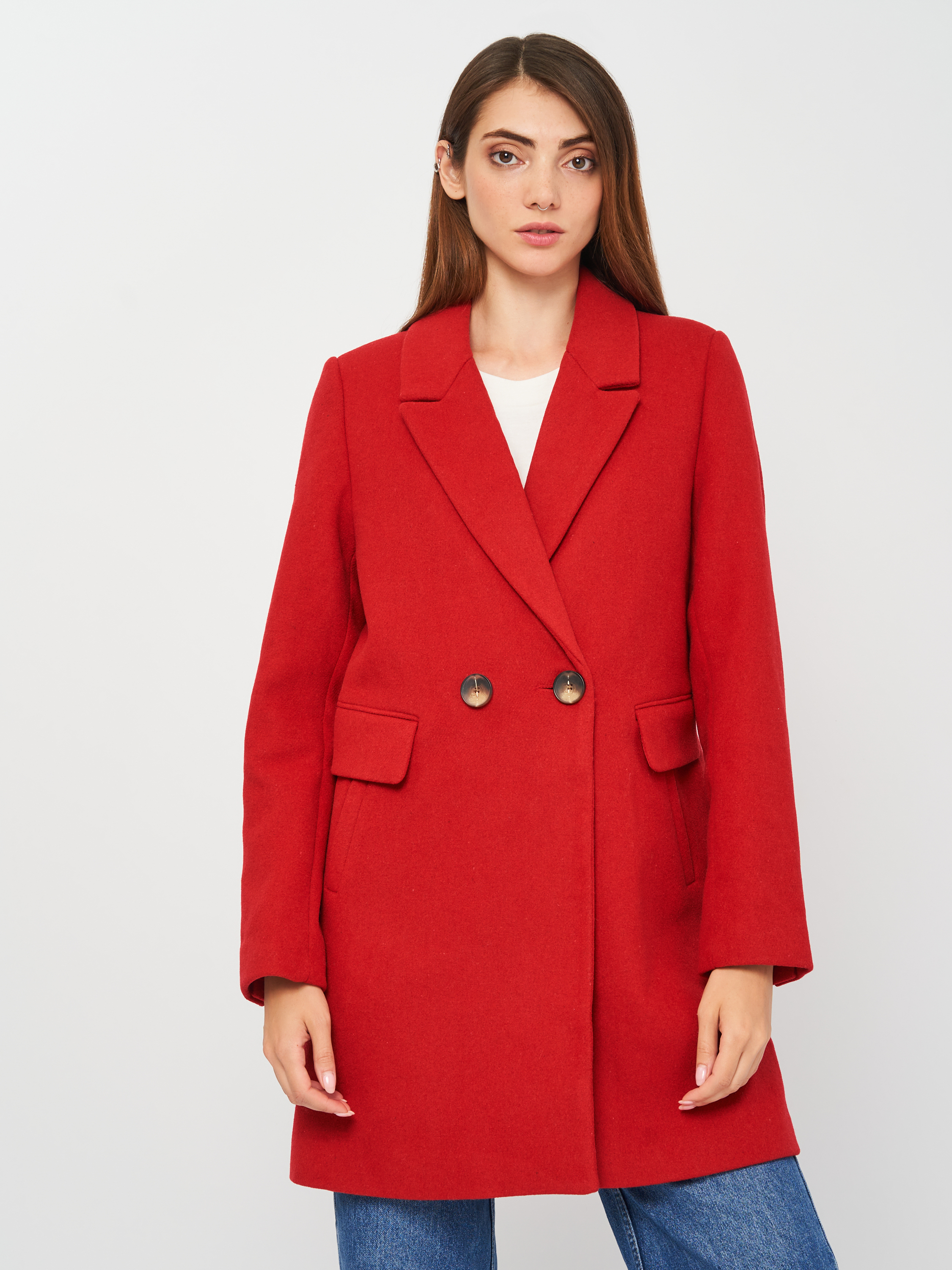 

Пальто Stradivarius 5806/807/100 S Красное