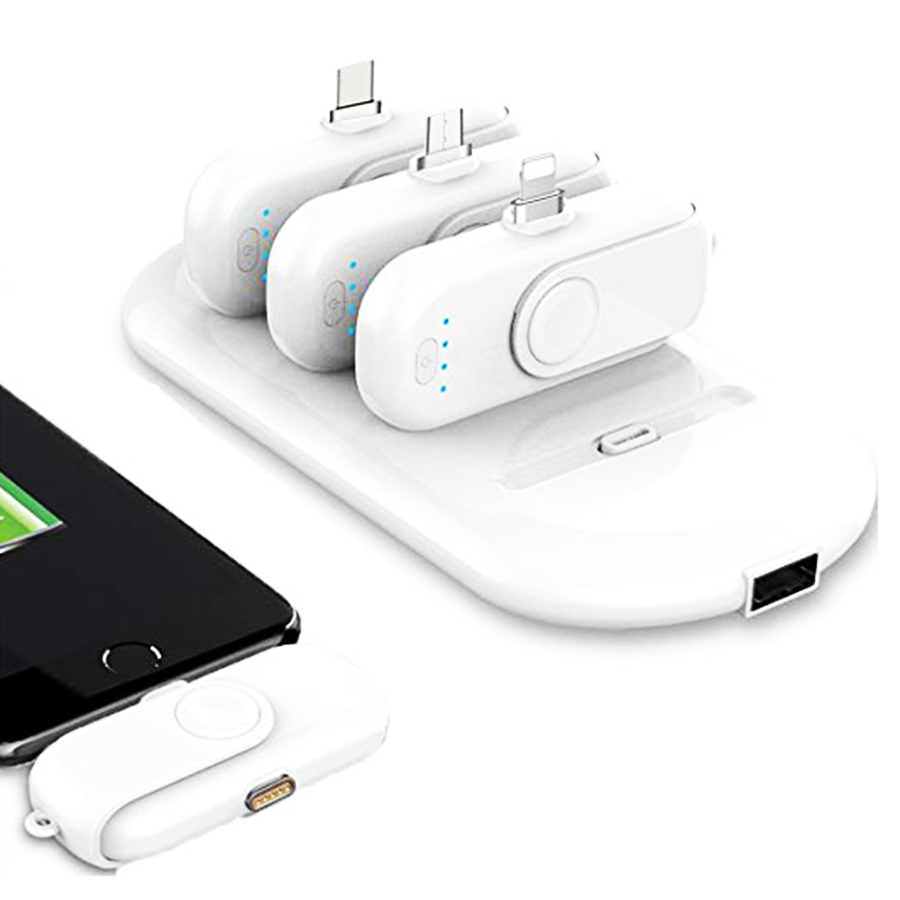 

Зарядная станция MAGNETIC POWER BANK FINGER POW 5000 MAH WHITE со съемными аккумуляторами (4 X 1000 MAH)