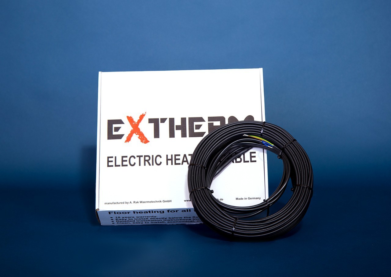 

Нагревательный кабель Extherm ETC ECO 20-1600 (Германия) 80 м / 6.0 м2 - 10.0 м2 / 1600 Вт