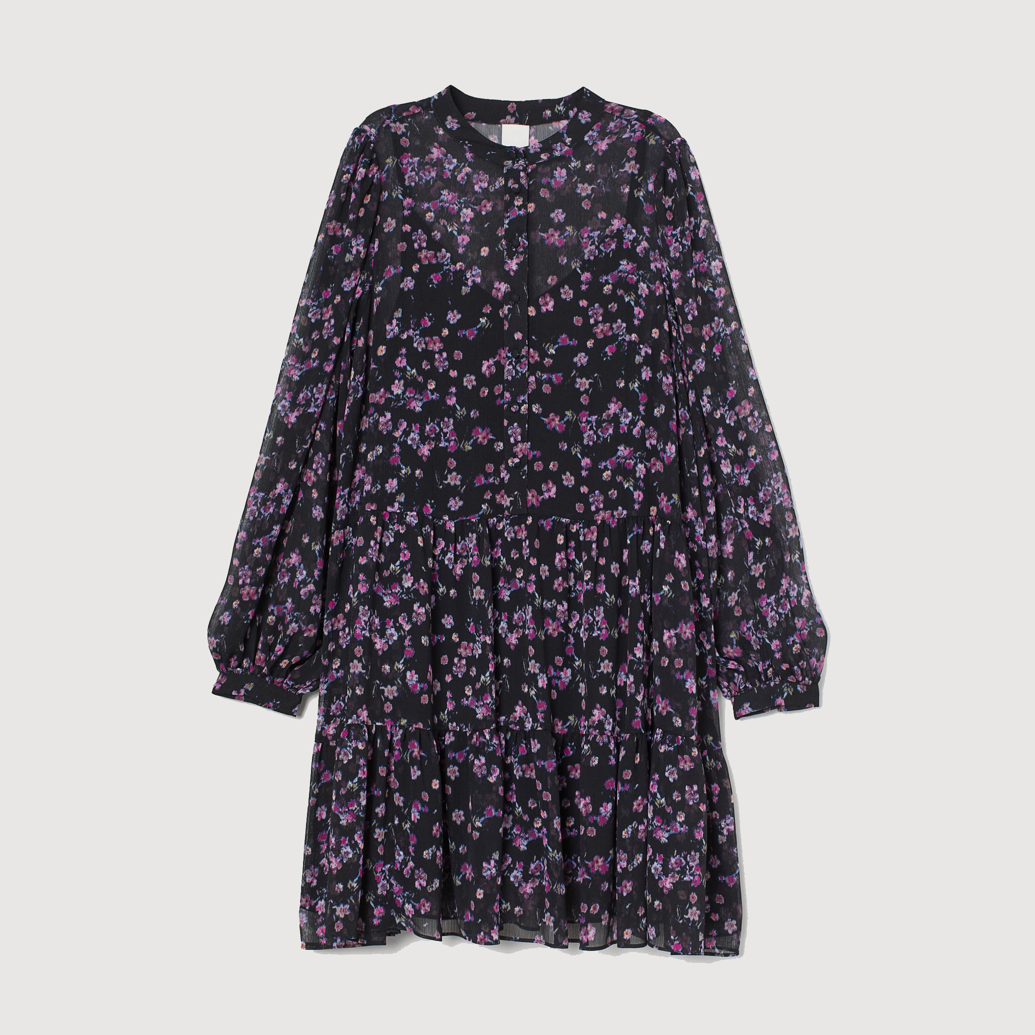 

Платье H& 9087292dm  Черное с сиреневым, Платье H&M 9087292dm M Черное с сиреневым