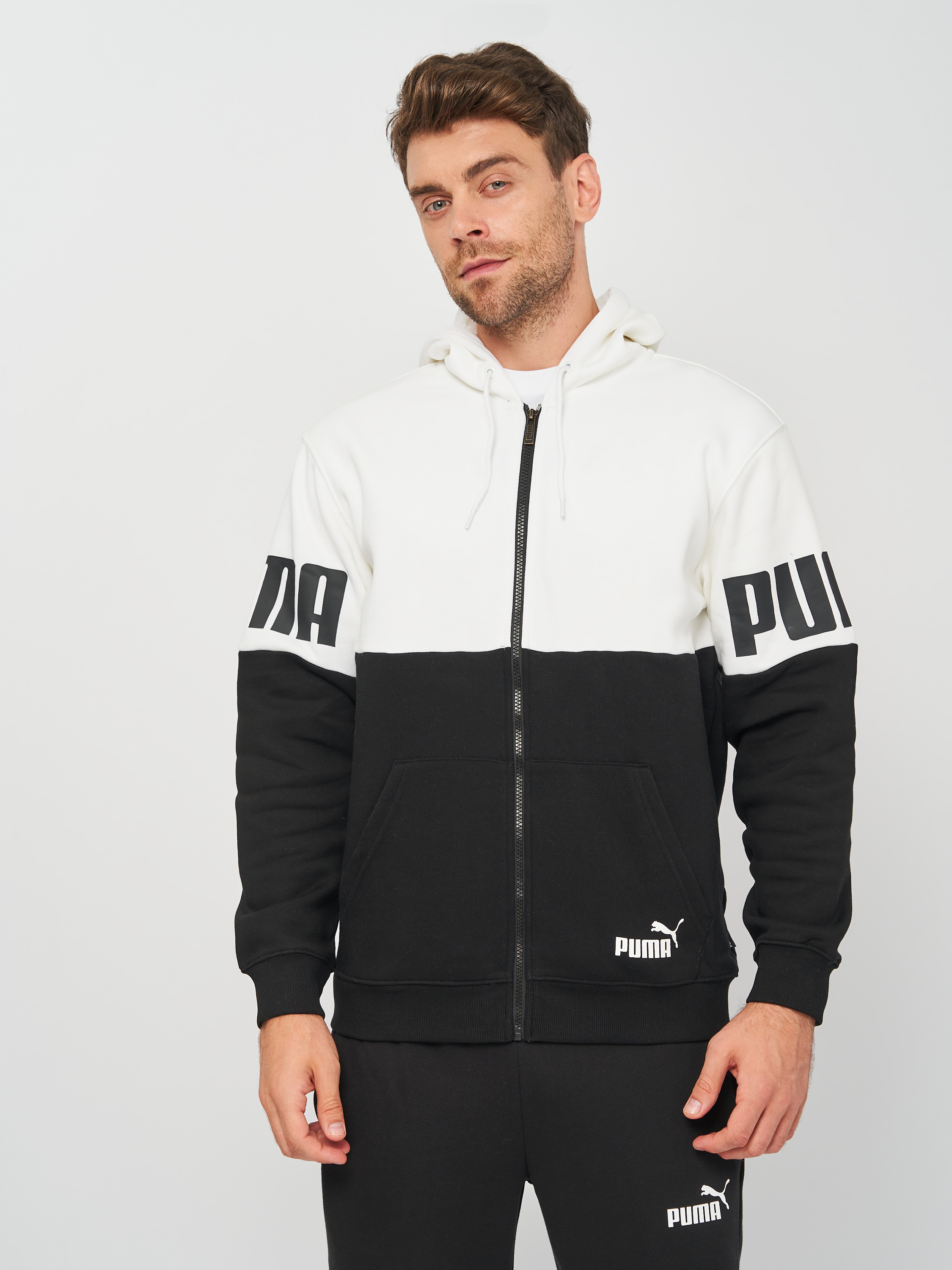 

Толстовка Puma PUMA POWER FZ Hoodie 84610402 XXL Puma White