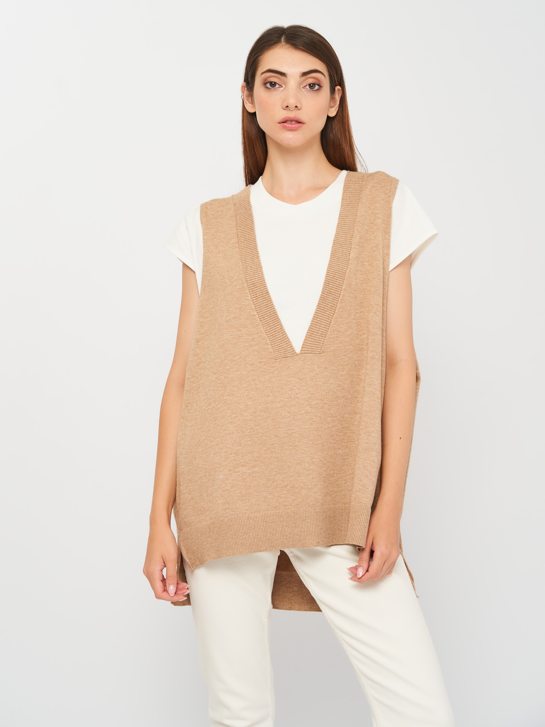 

Жилет Stradivarius 5114/750/453 M Капучино