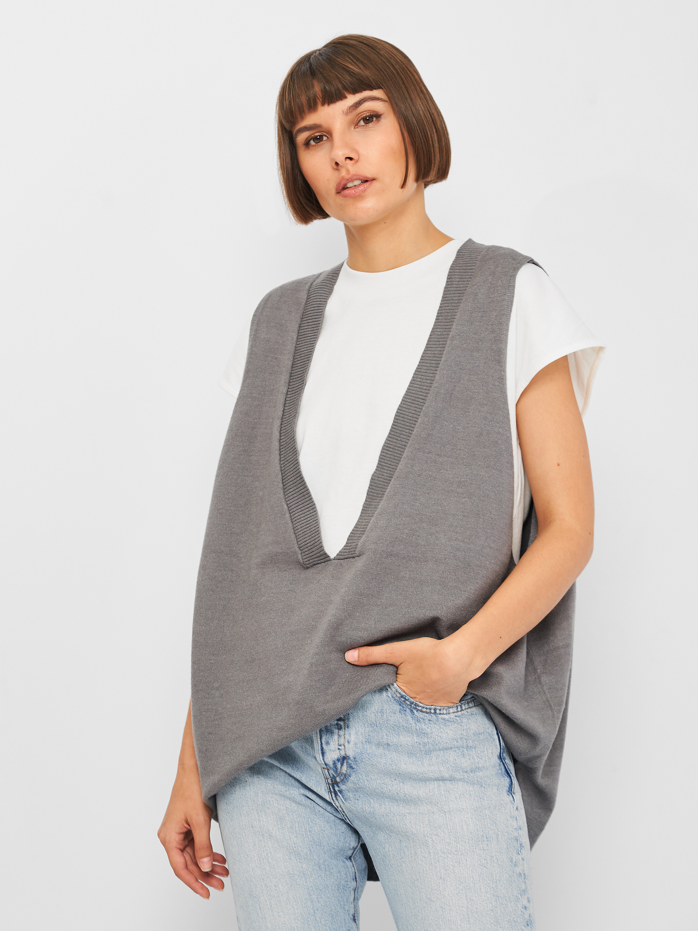 

Жилет Stradivarius 5114/750/210 M Серый