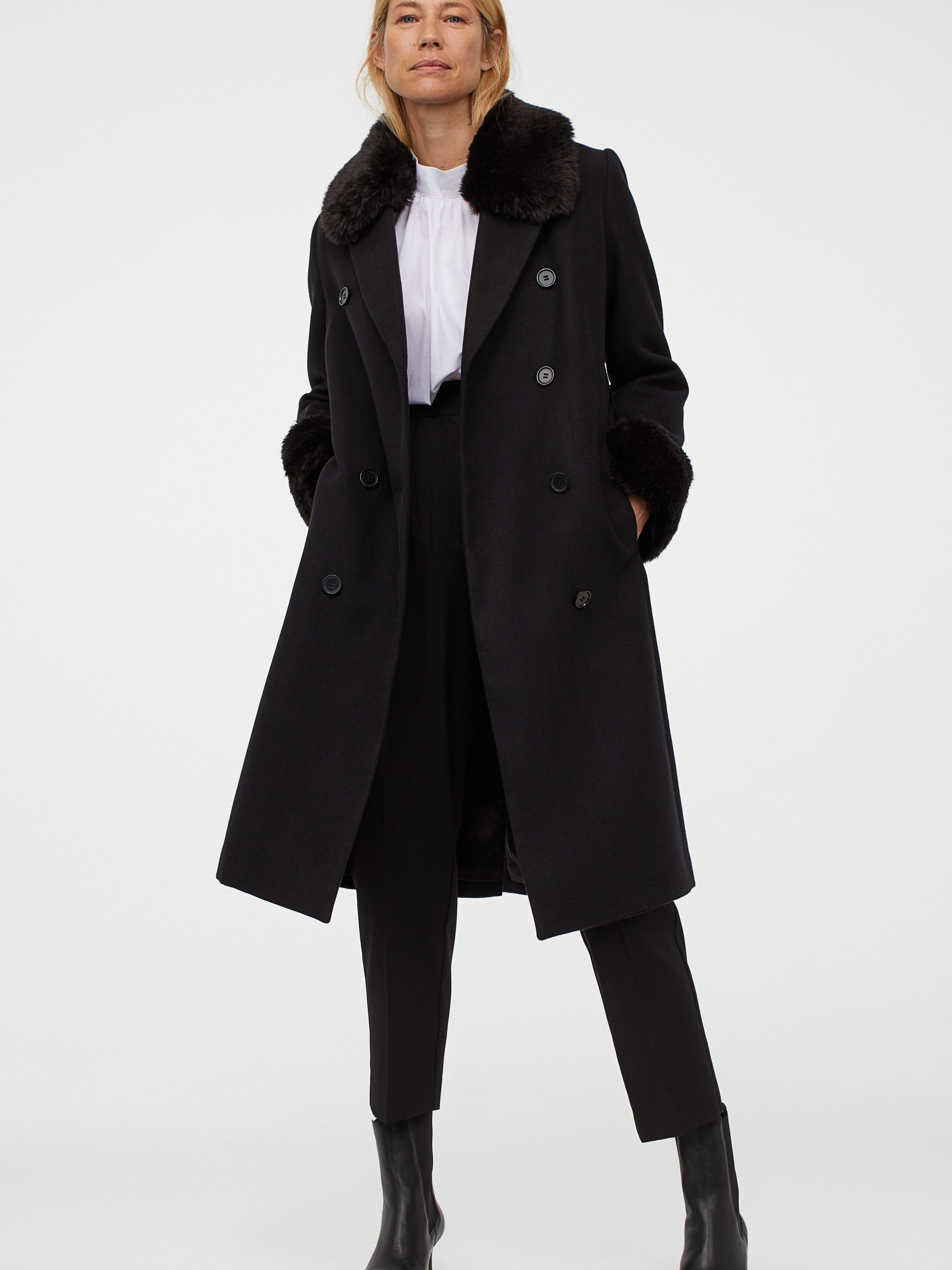 

Пальто H&M 8915972wtr S Черное