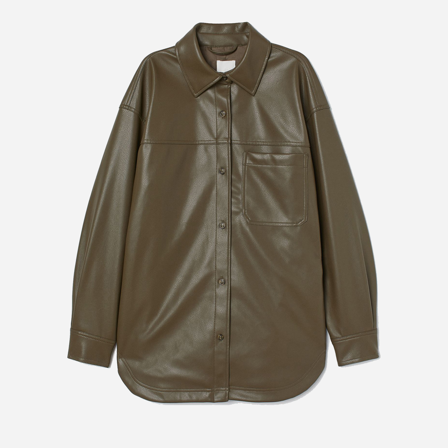 

Куртка из искусственной кожи H&M 8316861sdm M Хаки