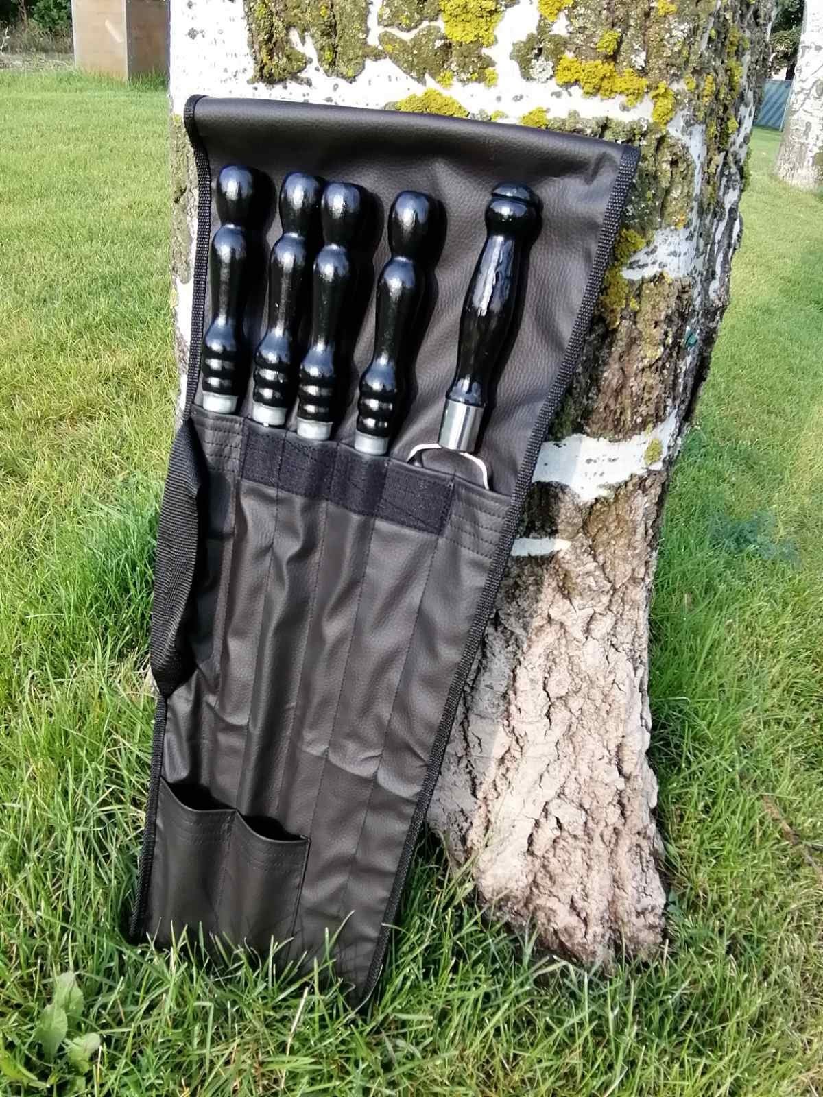 

Подарочный набор шампуров для шашлыков и барбекю Black MIX Подарок коллеге на праздник день рождение