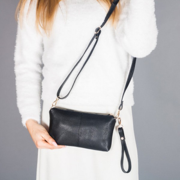 

Женский клатч кожаный LL №91264 black