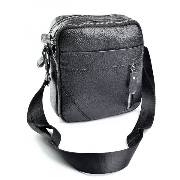 

Кожаная сумка мужская BagMan №W-127 черный