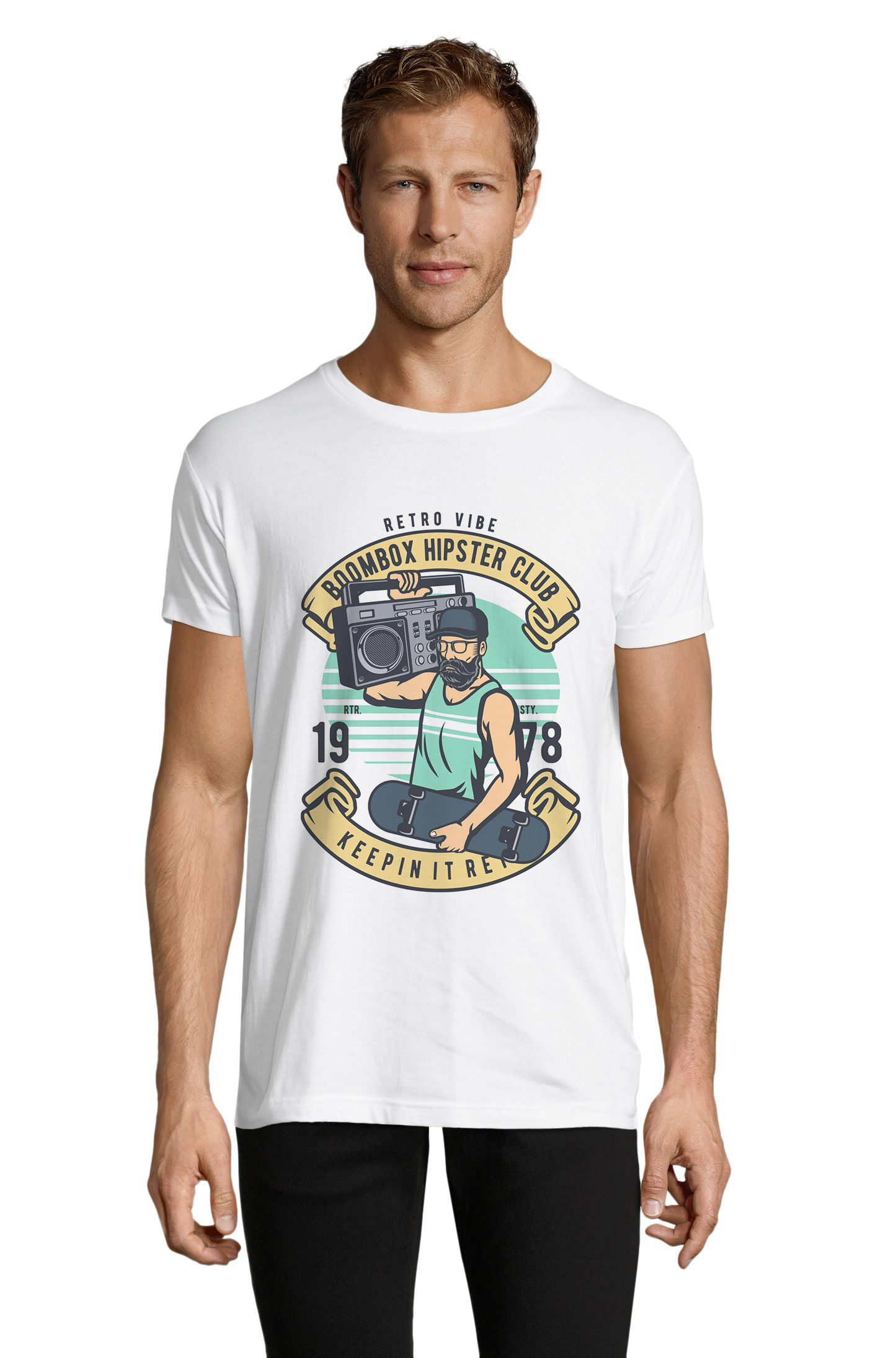 

Футболка OWEAR с Ретро принтом 4294-M-WH1  Белый, Футболка OWEAR с Ретро принтом 4294-M-WH1 XS Белый