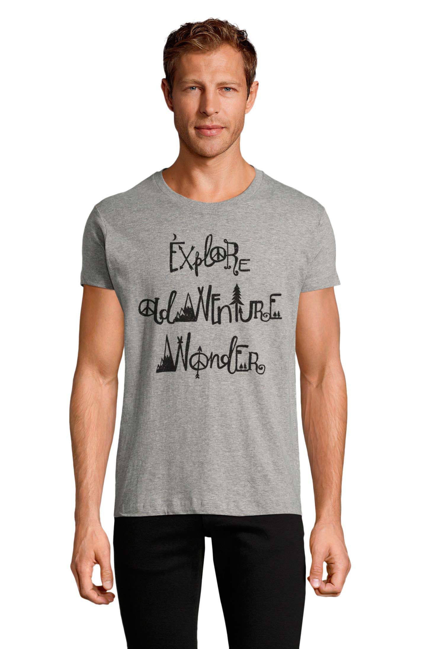 

Футболка OWEAR с принтом Приключения 2641-M-GH XXL Серый-меланж