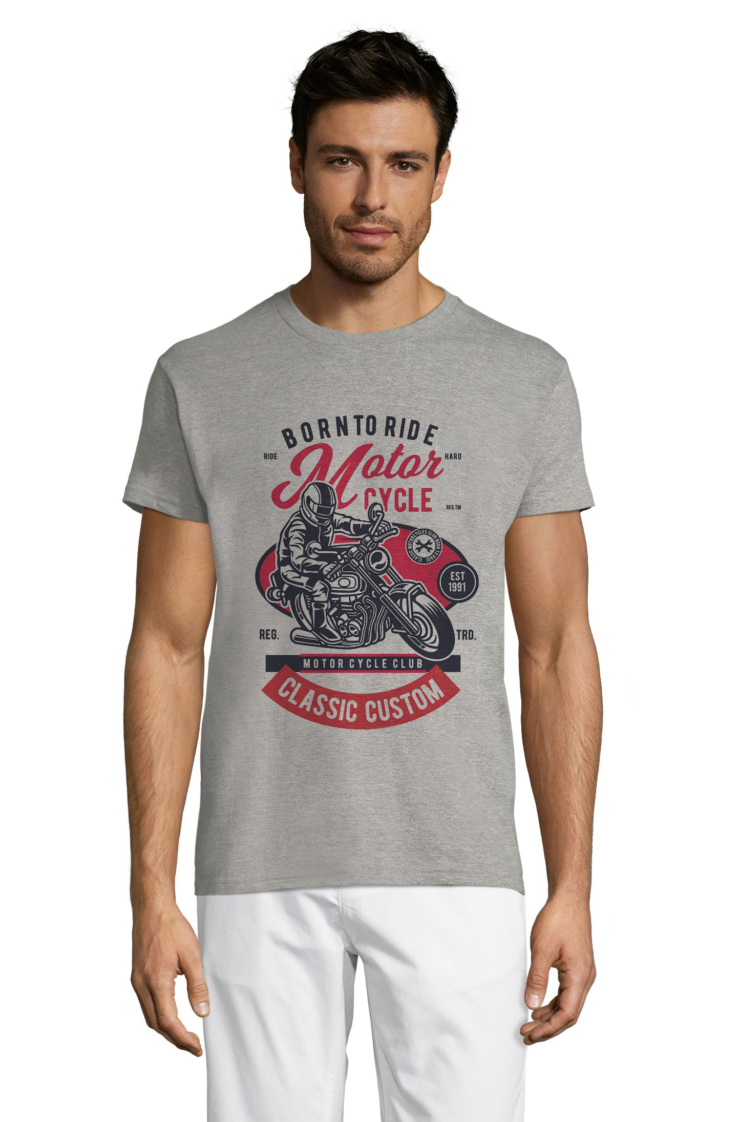 

Футболка OWEAR с Ретро принтом 4160-M-GH5 XXL Серый-меланж