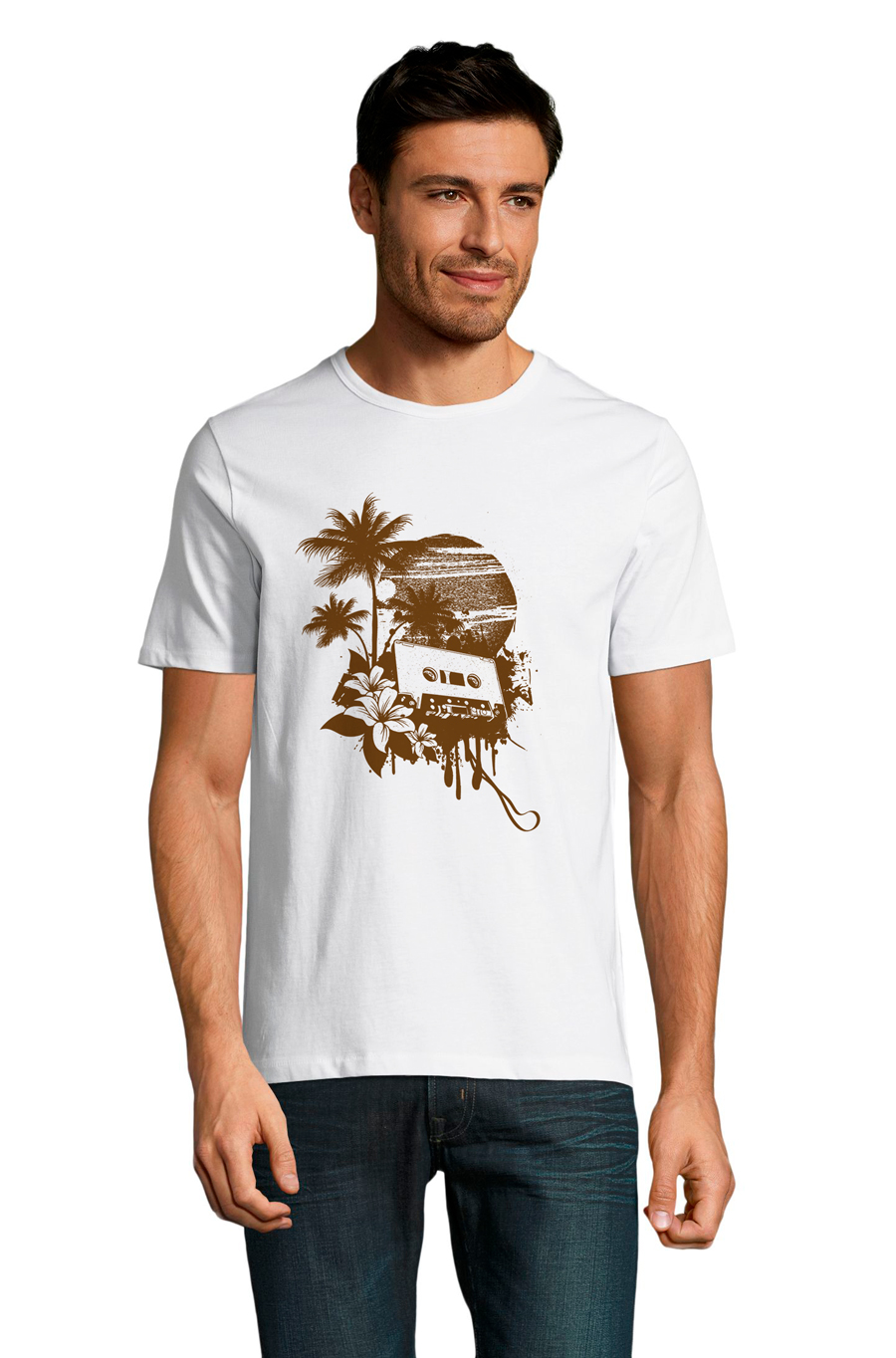 

Футболка OWEAR с ярким принтом 2947-M-WH2  Белый, Футболка OWEAR с ярким принтом 2947-M-WH2 3XL Белый