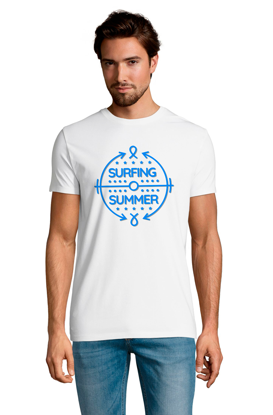 

Футболка OWEAR С Серфинг принтом 3799-M-WH3 XXL Белый