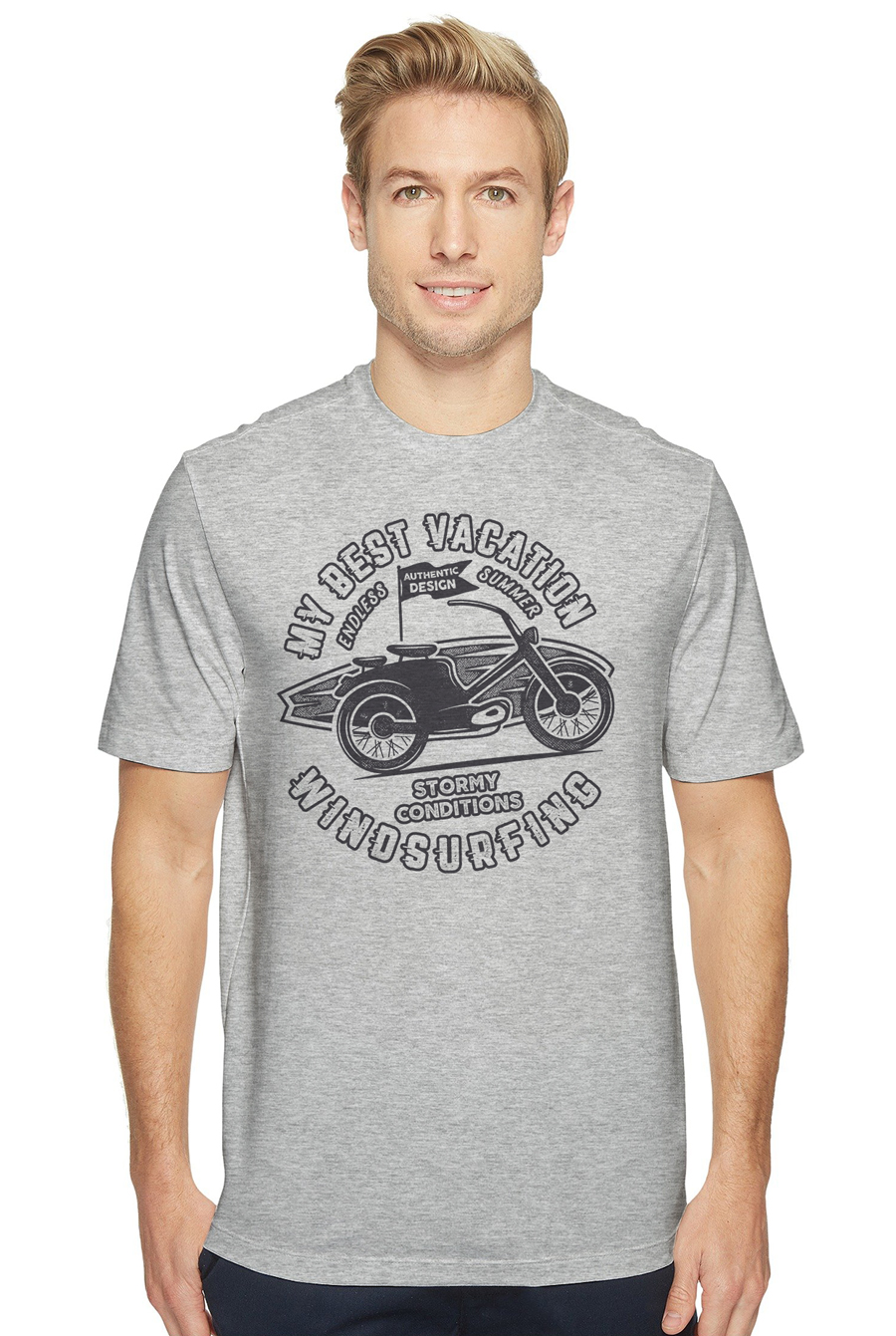 

Футболка OWEAR с Ретро принтом 3651-M-WH8 XXL Серый-меланж