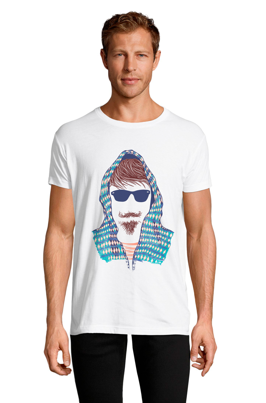 

Футболка OWEAR С Хипстерским принтом 229-M-WH1 XXL Белый