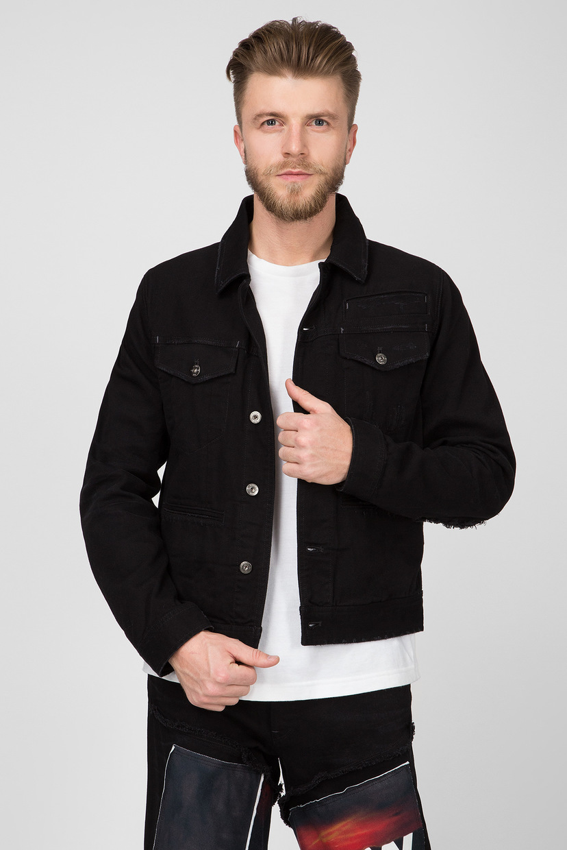 

Мужская черная джинсовая куртка D-staq RFTP eclips 3D G-Star RAW S D12132,A926