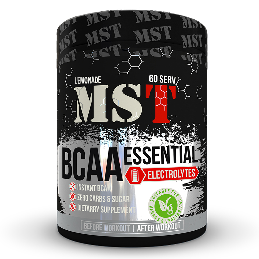 

Аминокислоты MST Nutrition BCAA Essential with Electrolytes 480 грамм Вишня