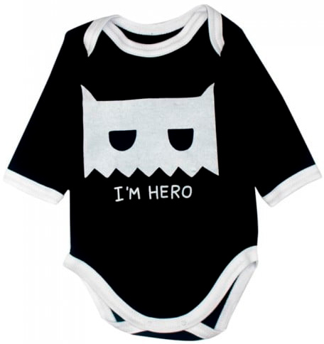 

Бодик MISHKA черный Little stars I am hero 80 (1021211-80)