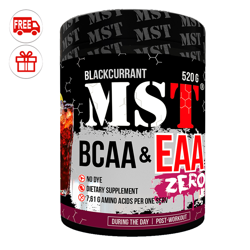 

Аминокислоты MST Nutrition BCAA & EAA Zero 520 грамм Черная смородина