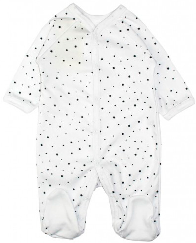 

Человечек MISHKA Little stars с белой окантовкой белый 74 (1261018-74)