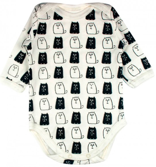 

Бодик MISHKA молочный Monochrome cats 56 (1191011-56)