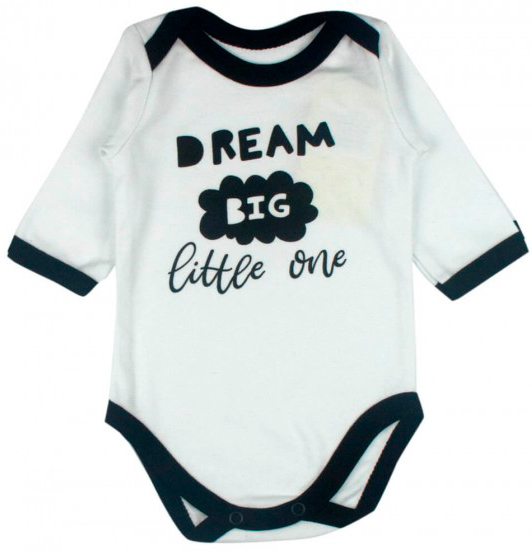 

Бодик MISHKA белый Little stars Dream Big Little one 80 (1011111-80)