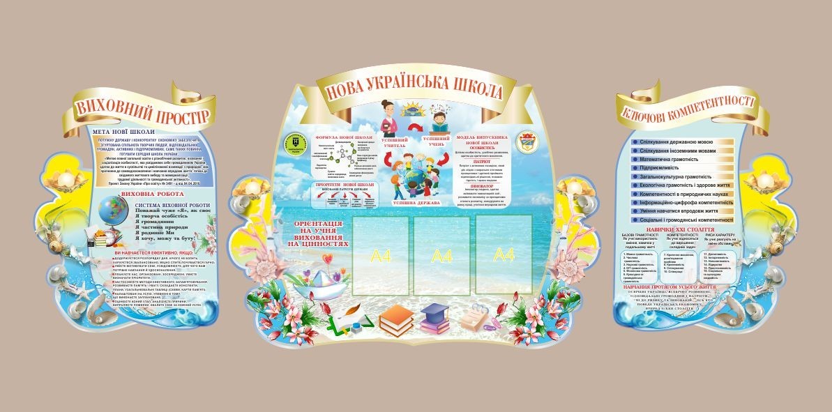 

Стенд "Нова українська школа" ColorIT НУШ110022