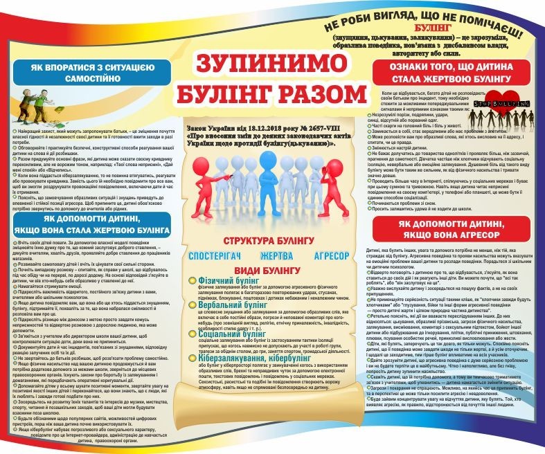 

Стенд "Антибулінг" ColorIT ВР110005-1
