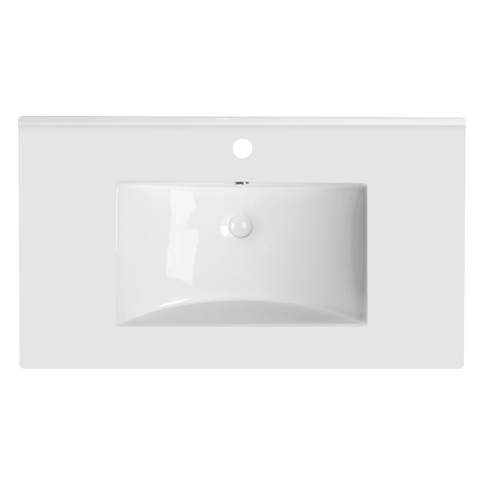 

Раковина Qtap Albatross с донным клапаном QT01113080CW