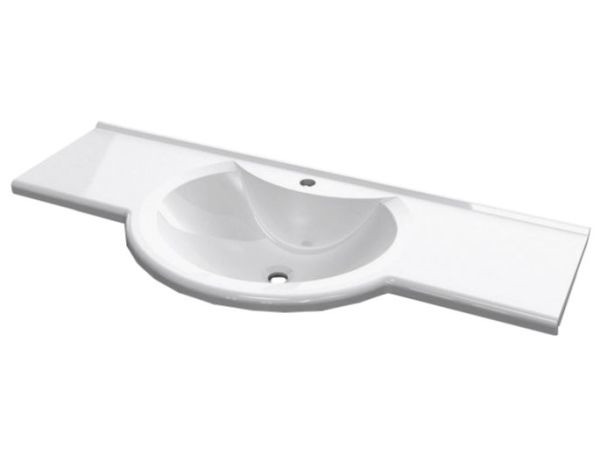 

Раковина FANCY MARBLE Lena белая глянцевая 105 см