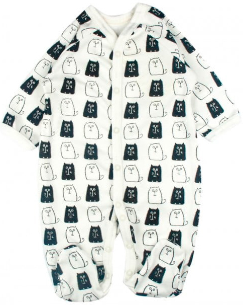 

Человечек MISHKA Monohrome cats молочный 86 (1191018-86)