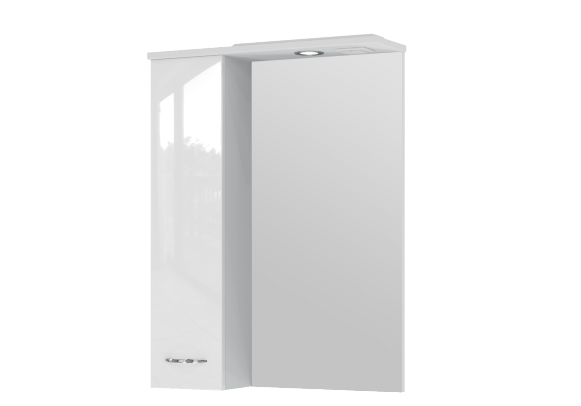 

Зеркало Juventa Rio RioMC1-60 левостороннее белое 60х82 см